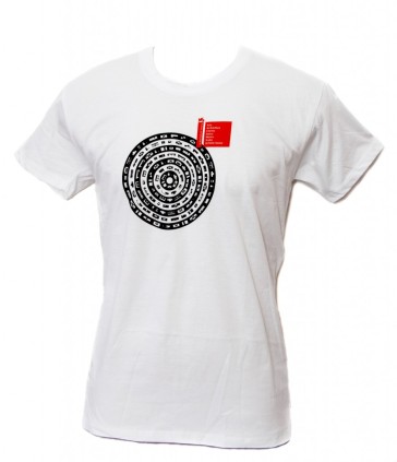 t-shirt uomo XL bianco linea "Mandala" serie la Biennale di Venezia