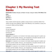 test bank Principles of Pediatric Nursing Caring for Children (5th Edition)