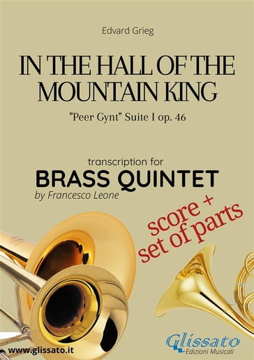 In the Hall of the Mountain King - Brass Quintet score & parts - Edvard Grieg