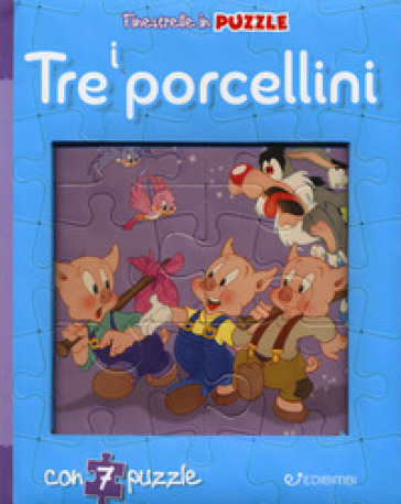 I tre porcellini. Finestrelle in puzzle. Ediz. a colori - Claudio Cernuschi