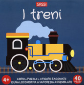 I treni. Q-box. Ediz. a colori. Con 3 figure sagomate. Con locomotiva da montare. Con puzzle