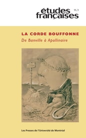 Études françaises. Volume 51, numéro 3, 2015