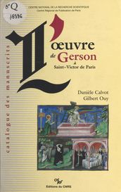 L œuvre de Gerson à Saint-Victor de Paris